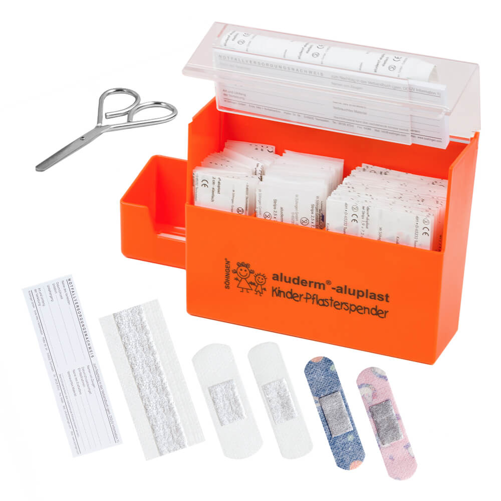 Pflasterspender aluderm ®-aluplast - gefüllt für Erwachsene, 32,95 EUR Pflasterspender aluderm ®-aluplast - gefüllt für Erwachsene, 32,95 EUR
