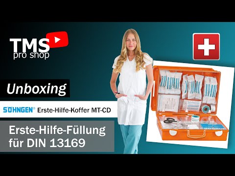 Produktbild von Erste Hilfe Koffer 126-teilig Mit Füllung – 20 Jahre Haltbar, DIN 13169 – Söhngen