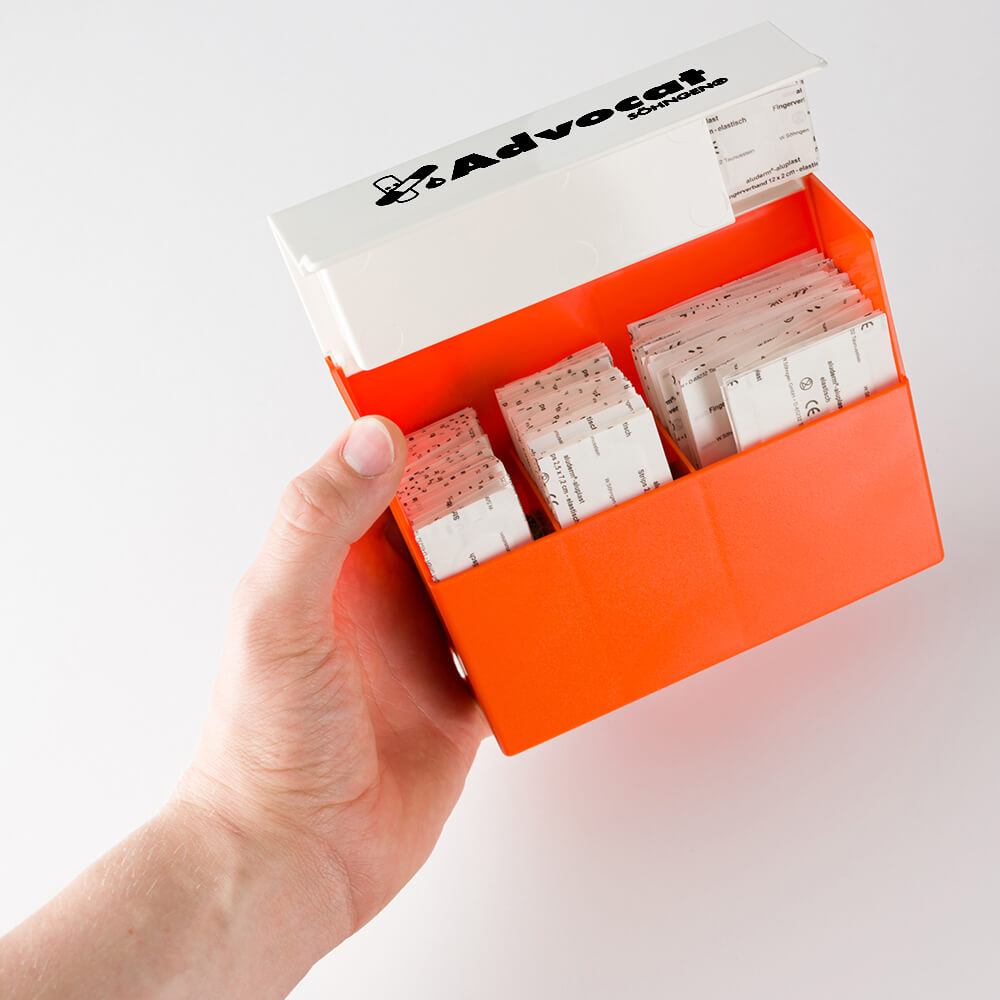 Söhngen Erste-Hilfe-Koffer Quick-CD Kombi Orange – Für Kindergarten, Spezialfüllung Für Kinder Bis 6 Jahre