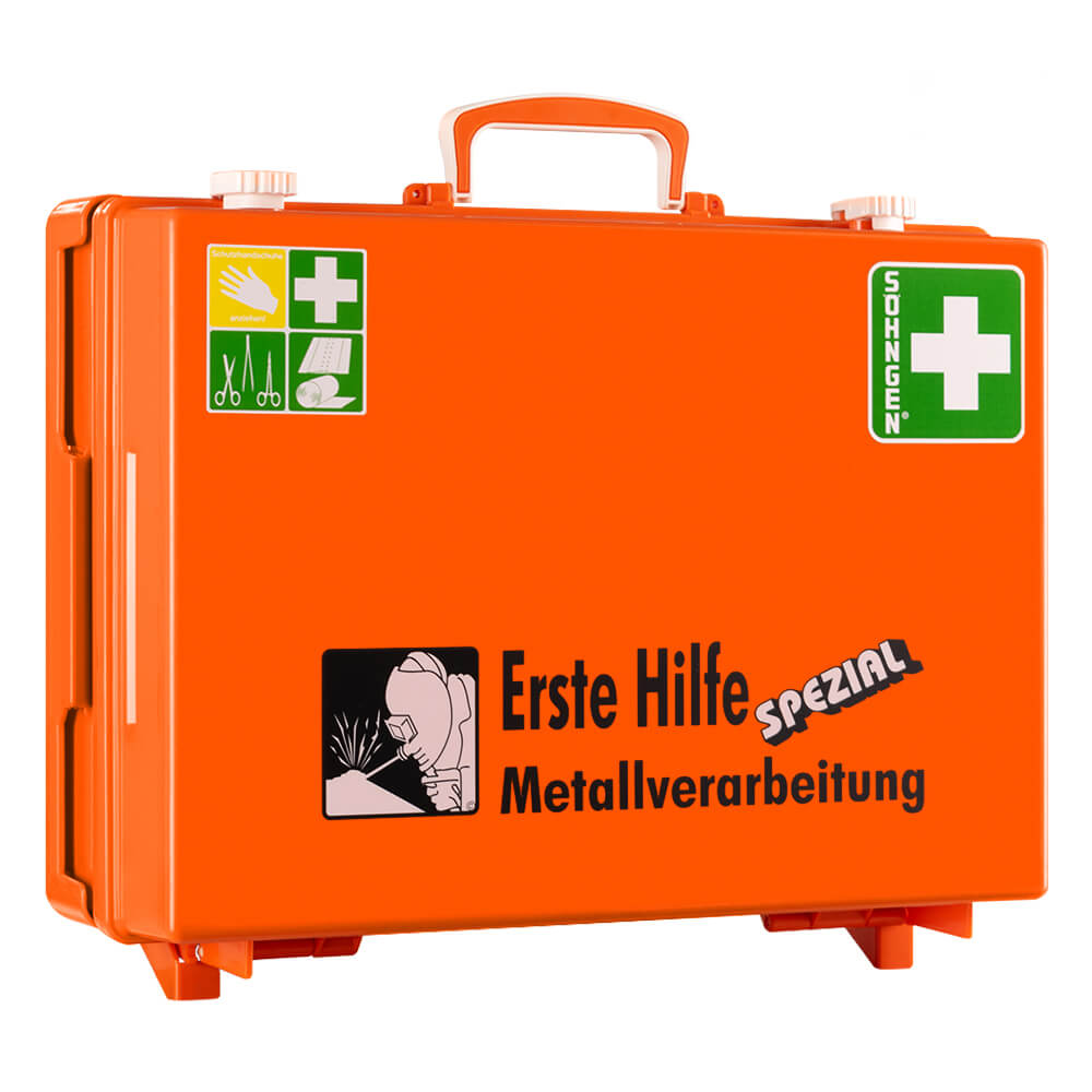 SÖHNGEN Erste-Hilfe-Koffer Metallverarbeitung, Wandhalterung
