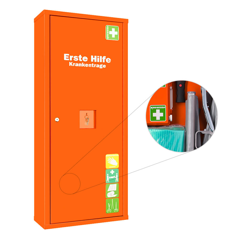 SHNGEN Anbauschrank SAFE, gefllt, orange, 49 x 20 x 112 cm