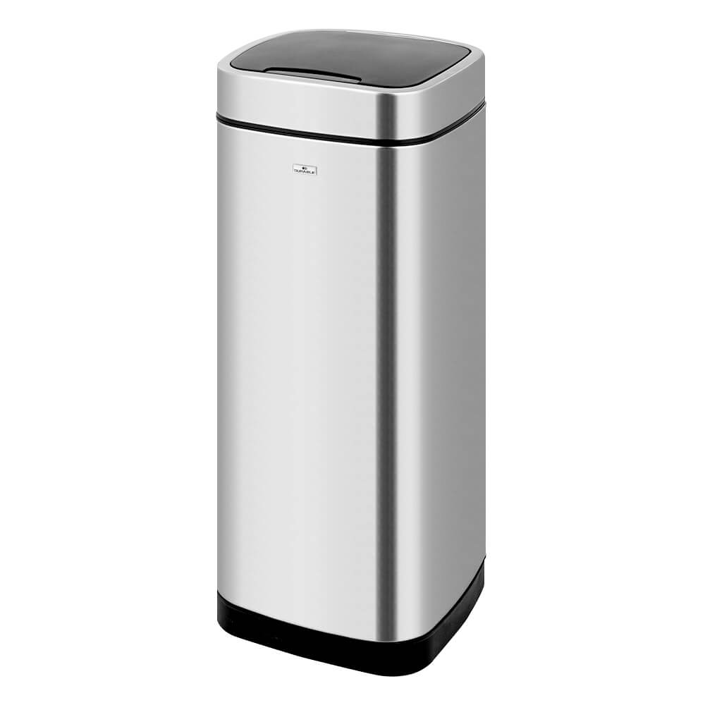DURABLE Sensor Abfalleimer No Touch, Edelstahl, 30,5 x 30,5 x 69 cm, 35 Liter