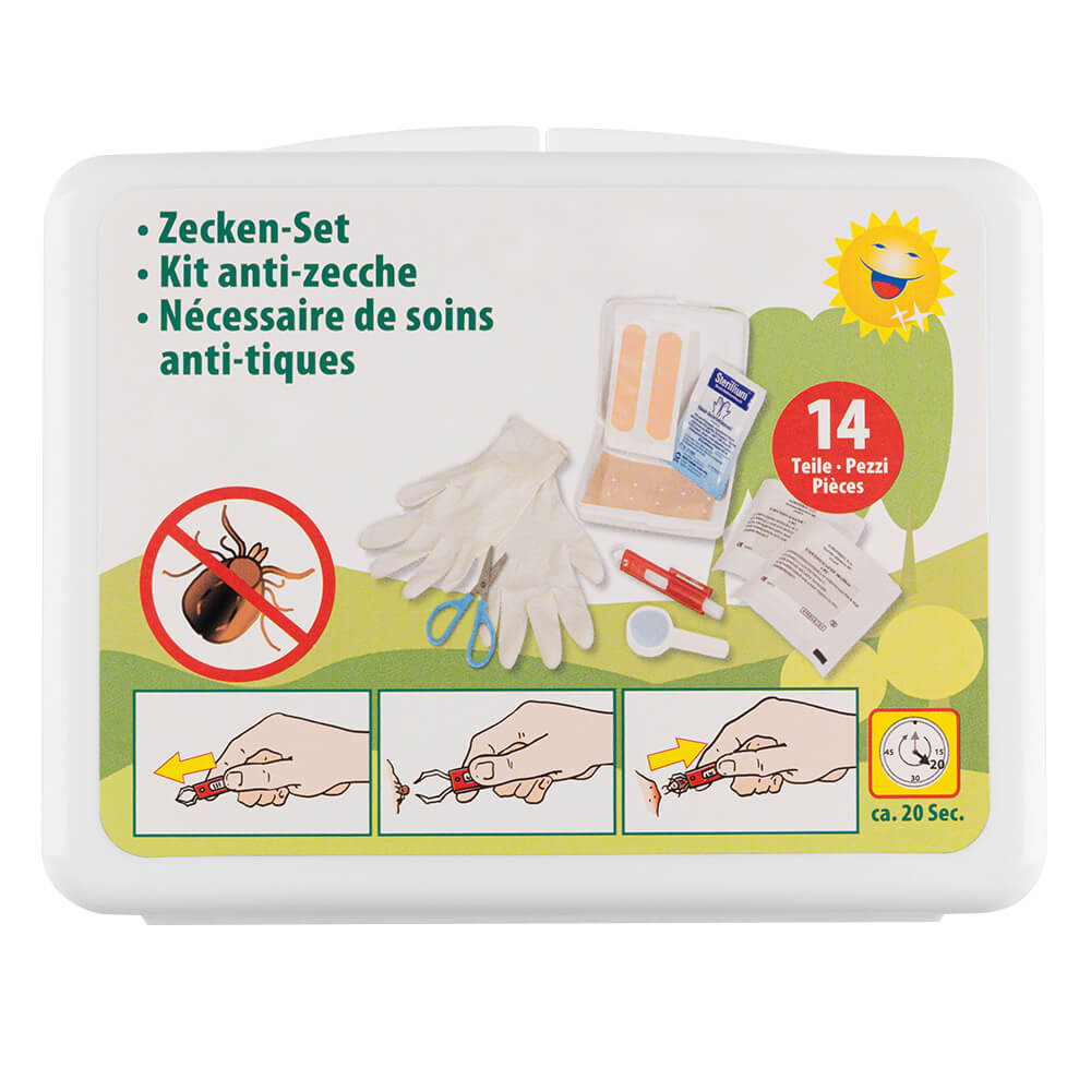 Zecken-Entfernungs-Set – Zeckenzange + Lupe Von WUNDmed | Für Hund, Katze & Unterwegs