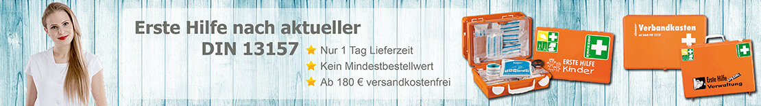DIN 13157 - Erste-Hilfe-Kästen und Erste-Hilfe-Koffer
