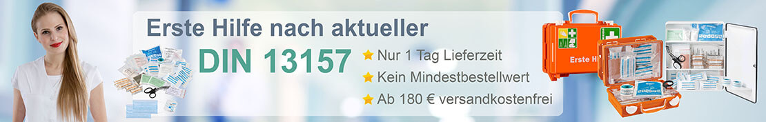Erste Hilfe gemäß der Norm DIN 13157