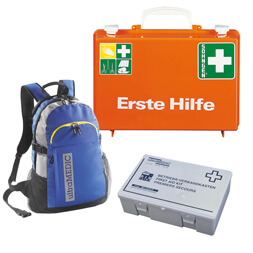 Erste Hilfe Koffer und Verbandskästen