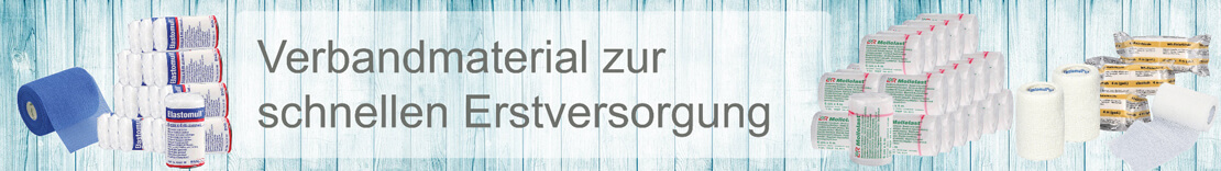 Verbandmaterial zur schnellen Erstversorgung 