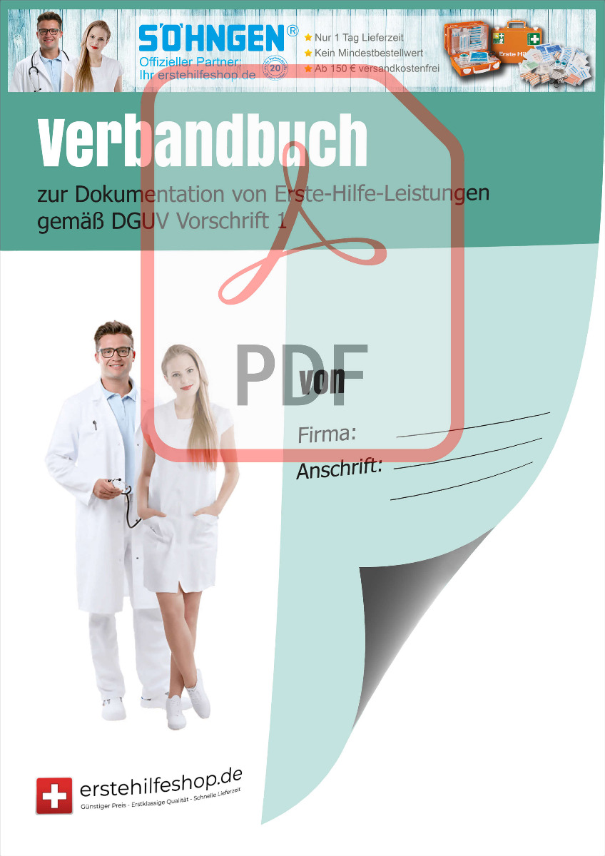 Kostenloses Verbandbuch zum Selberausdrucken A4