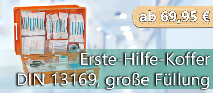 Erste-Hilfe-Koffer und Verbandkästen nach DIN13157 und 13169 