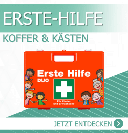 Erste-Hilfe-Koffer und -Kästen für Kindergärten und Schulen
