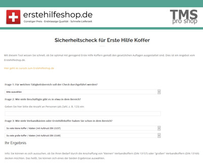 Sicherheitscheck mit unserem Excel-Tool